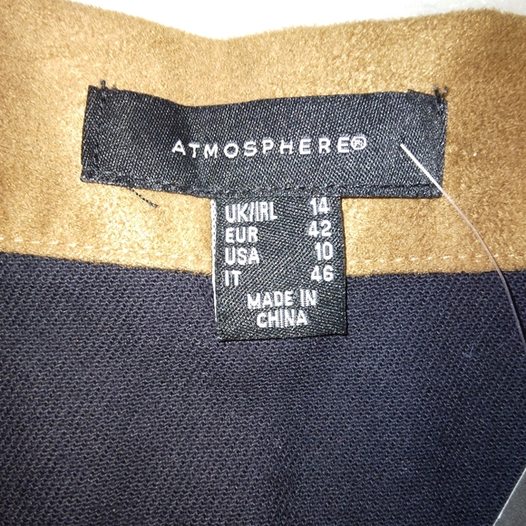 SKIRT Primark Atmosphere Button Front Skirt, Black and Tan, NWT - Picture 5 of 9